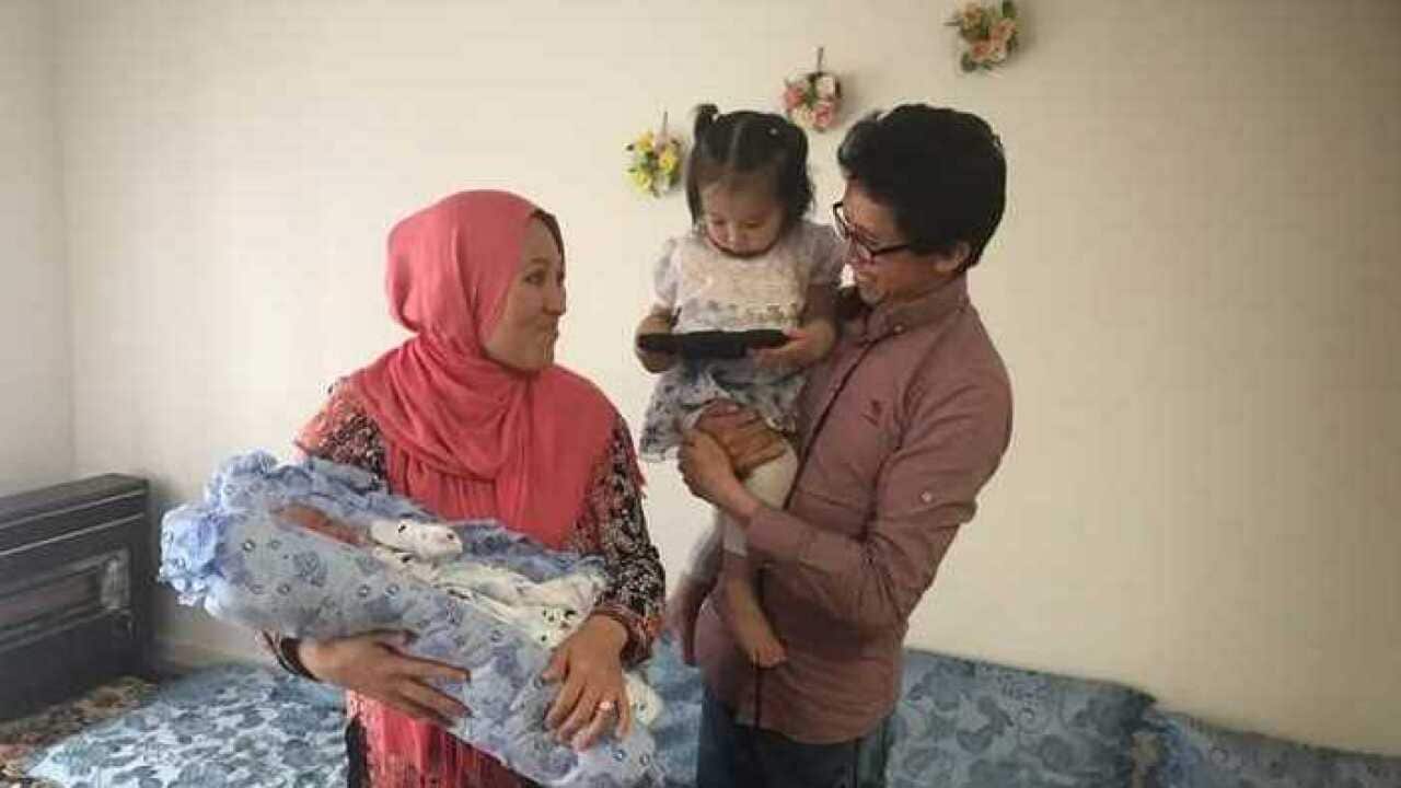 Afghan refugee Ramadan Kawish and family