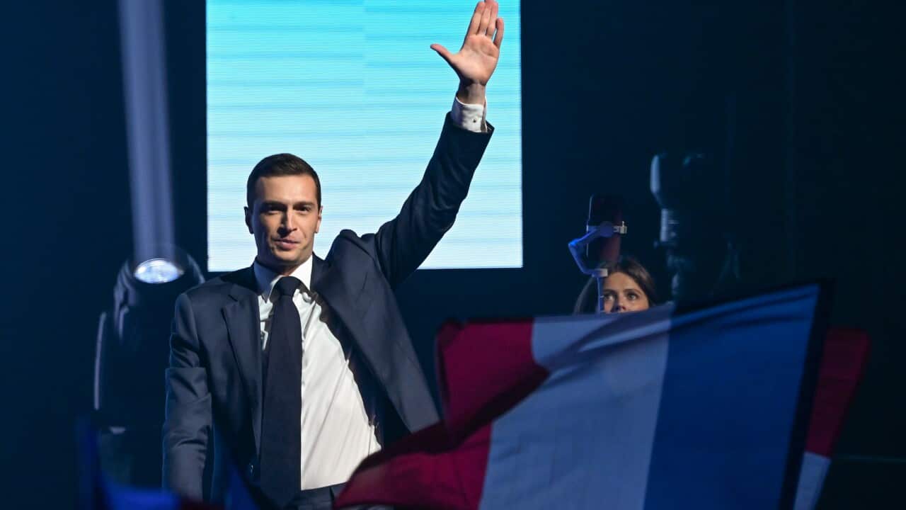 Jordan Bardella Addresses Supporters Ahead Of 2024 European Parliament Elections