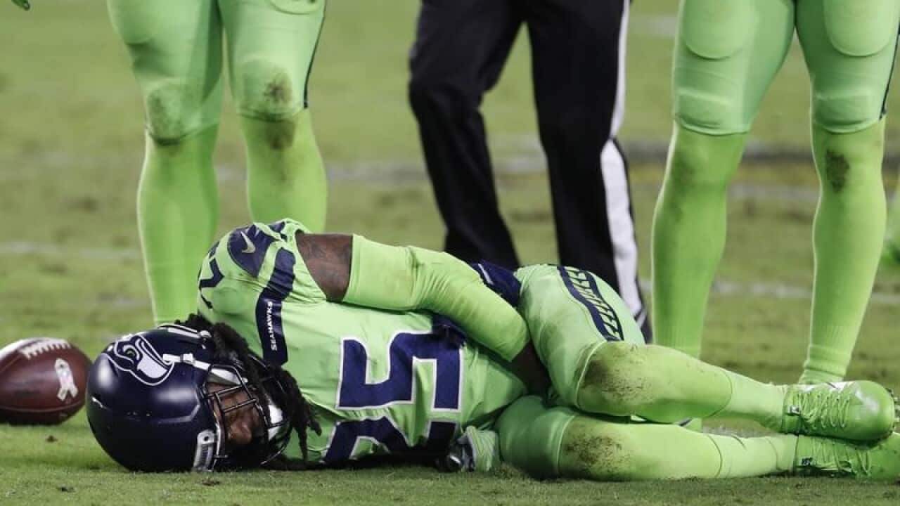 An injured Richard Sherman