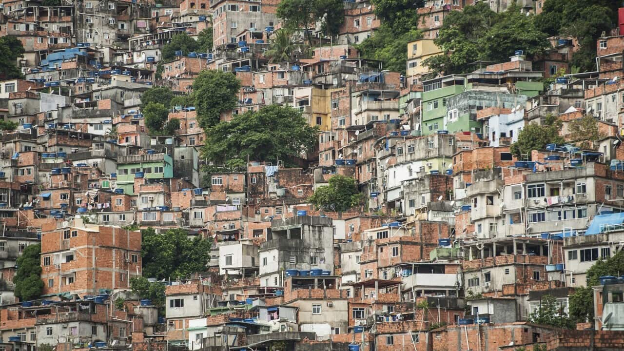 The Rocinha Community in Rio de Janeiro, Brazil