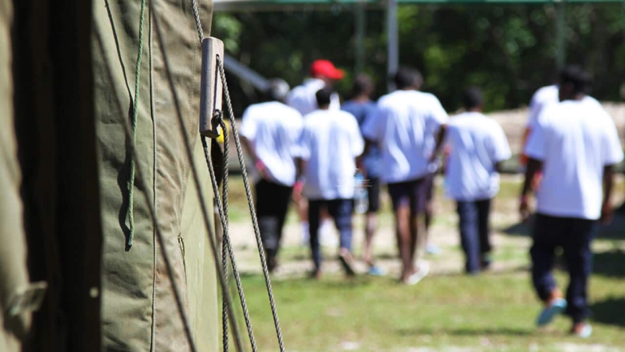Accommodation at the government's offshore detention centre in Nauru
