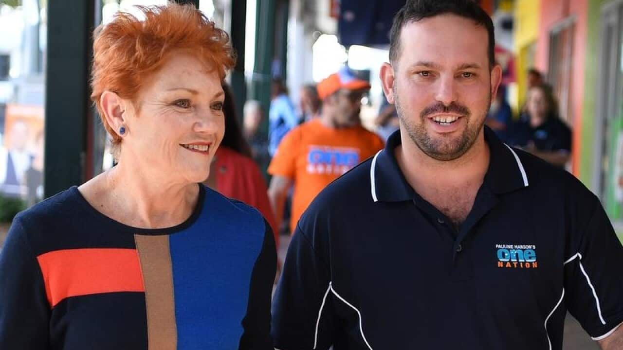 Pauline Hanson and Matthew Stephen.