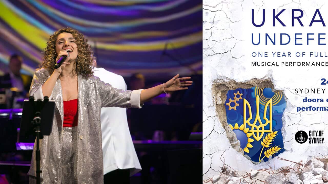 Ukrainian singer Julia Shved (left), Lviv National Opera House, Ukraine, 3-01-2022. Credit Roman Kulynych. .jpg