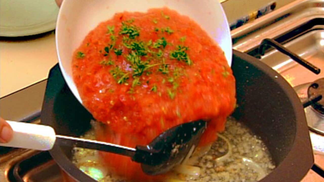 Brown lentils in rougaille