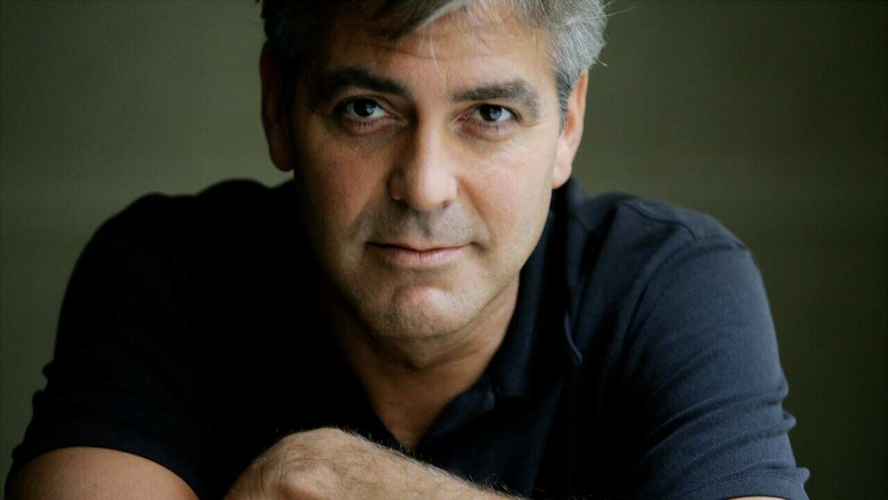 George Clooney at junket for "Good Night and Good Luck," a n