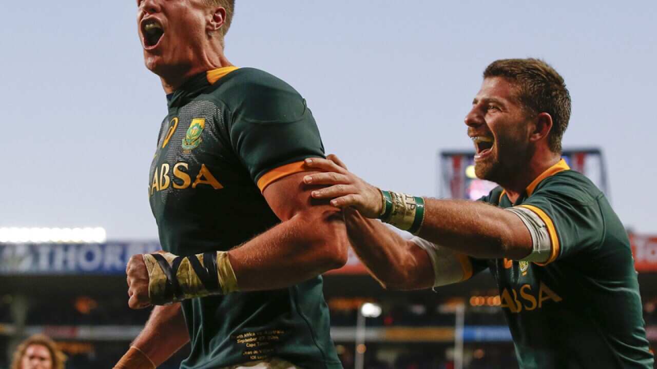 Jean de Villiers (C) from South Africa