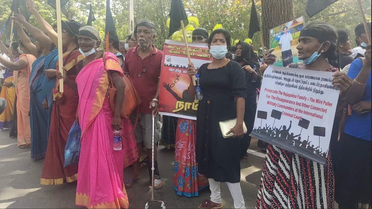 Protesters demanding answers over disappeared people in Sri Lanka