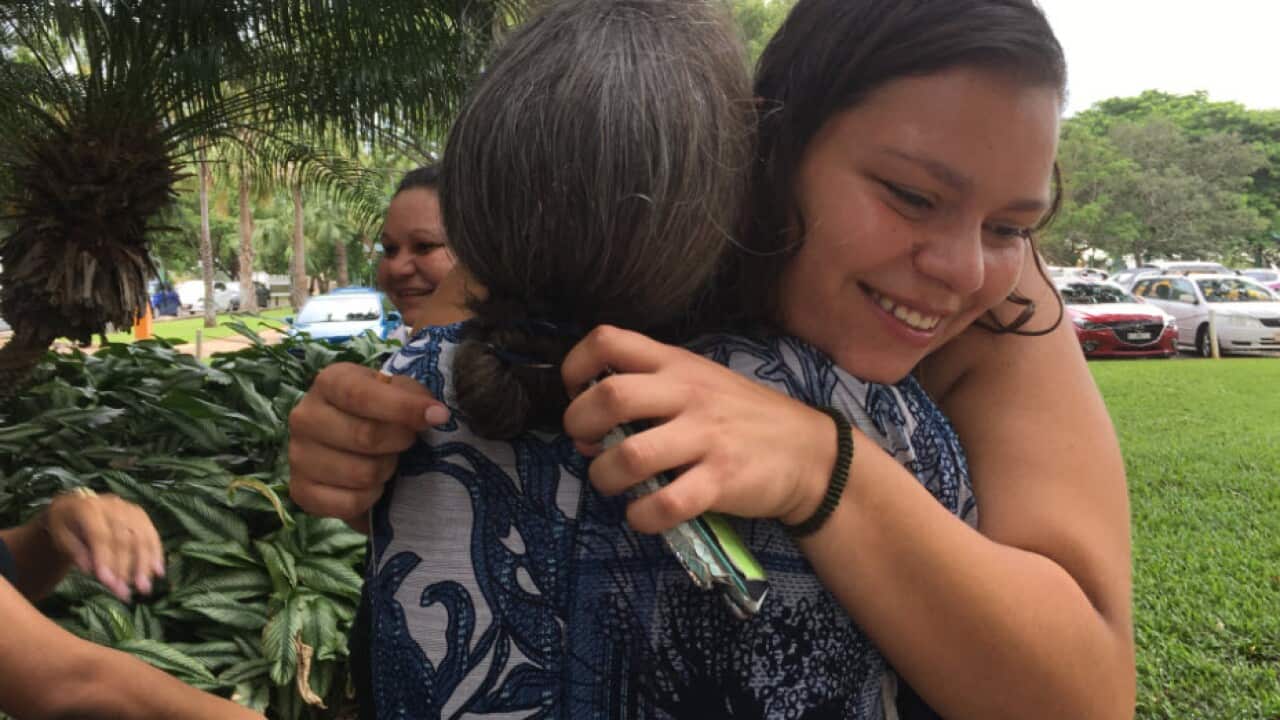 Kirra Voller outside court after hearing the decision.