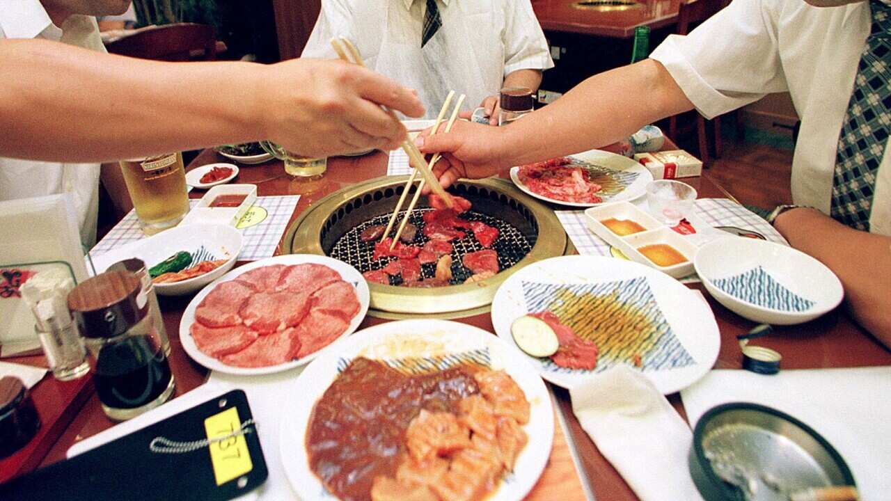 A restaurant serving up beef in Japan.
