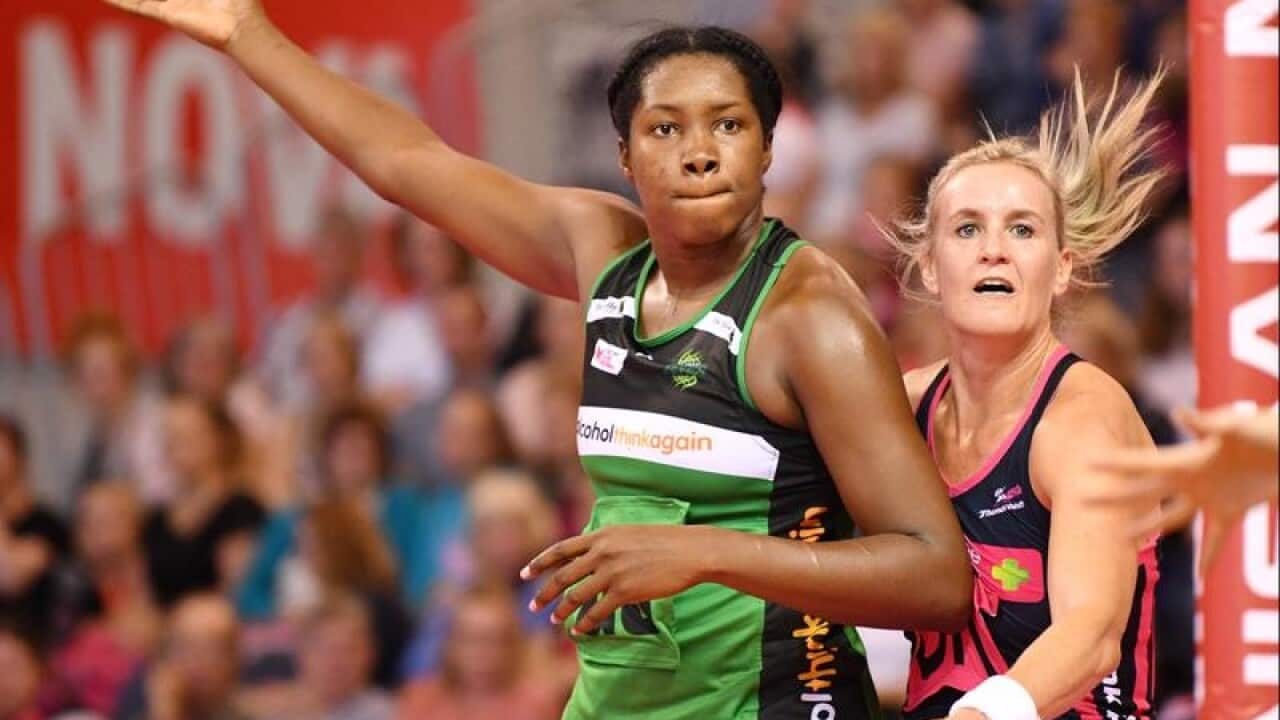 Jhaniele Fowler of the West Coast Fever