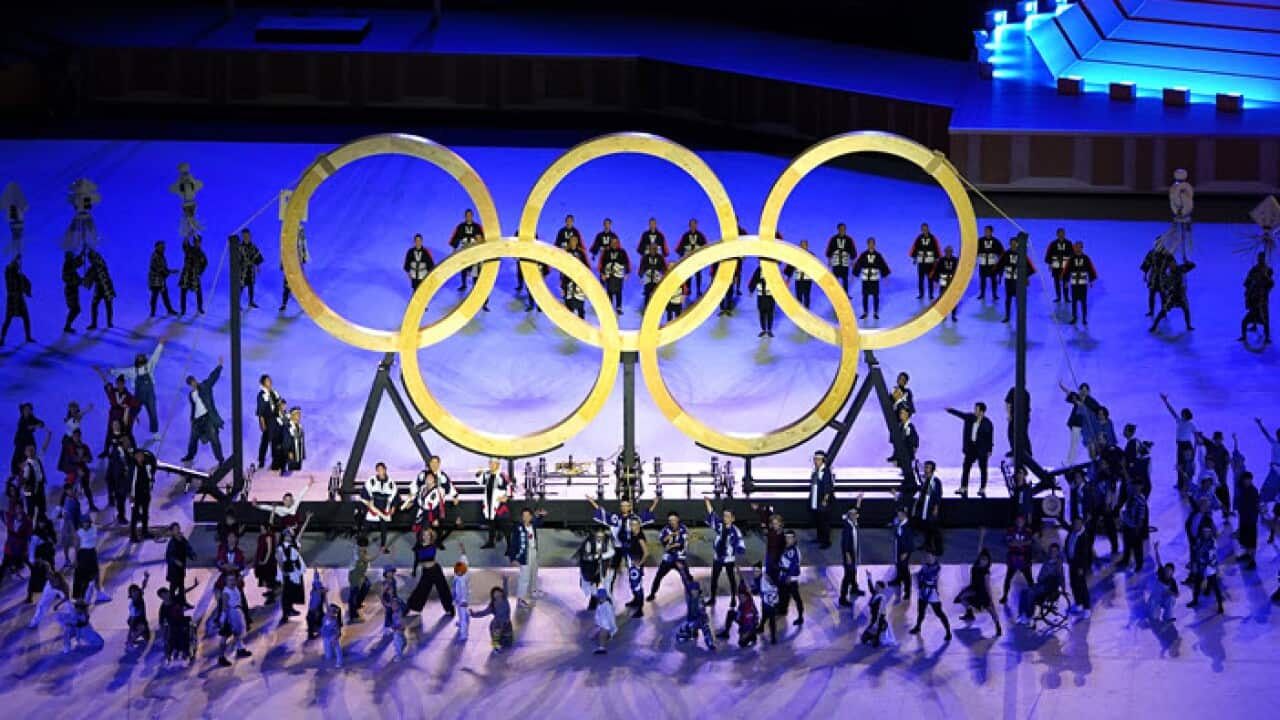 Wachezaji wawasili ndani ya ukumbi wa uzinduzi wa michezo ya Olimpiki ya 2020 mjini Tokyo, Japan.