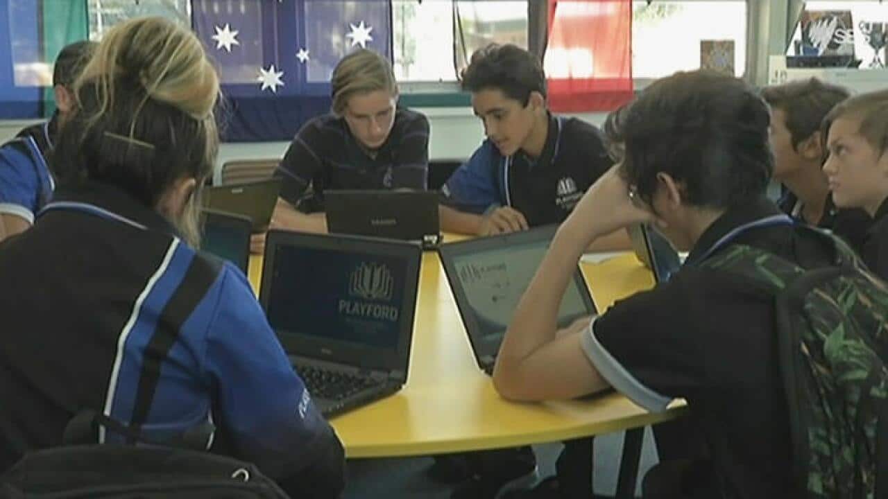 Students at Playford International