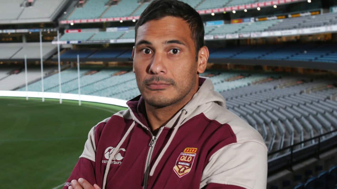 Qld player Justin Hodges.