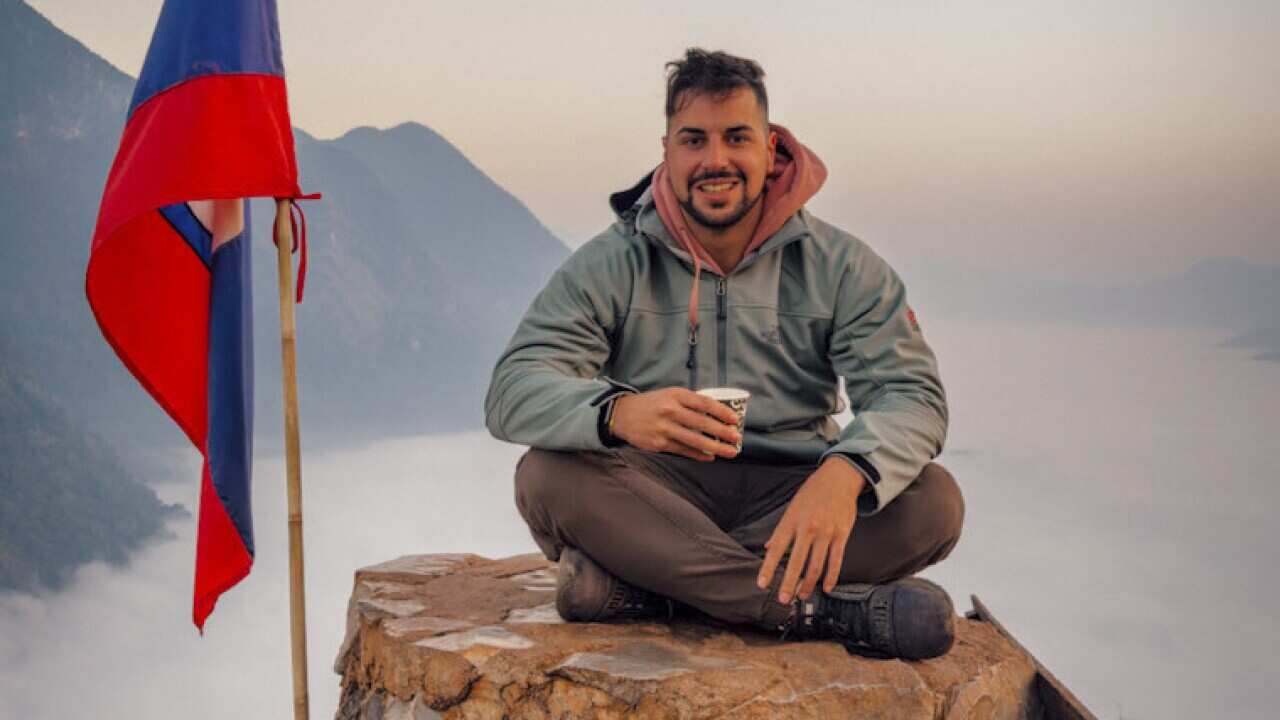 Luca Ferraina at Nong Chiaw in Laos