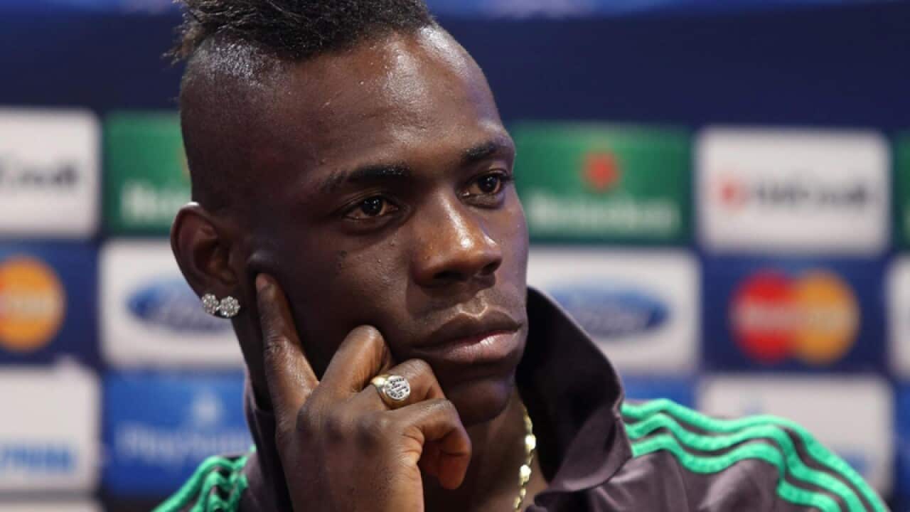 AC Milan striker Mario Balotelli