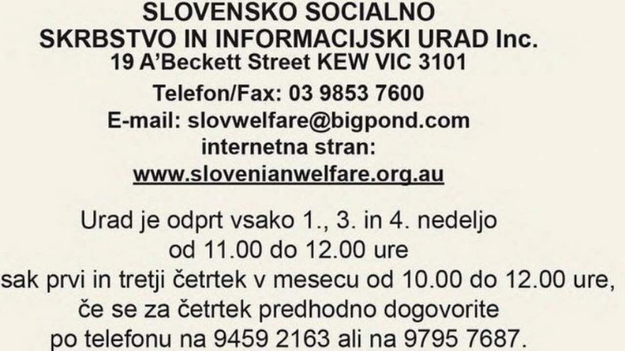 Details for Slovenian welfare office, Kew