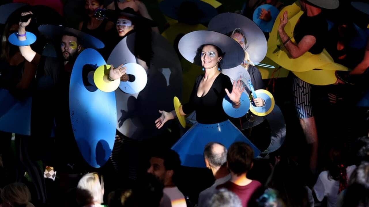 The smiles of these participants’ faces showed the euphoria of being together at Sydney’s 2022 Mardi Gras.