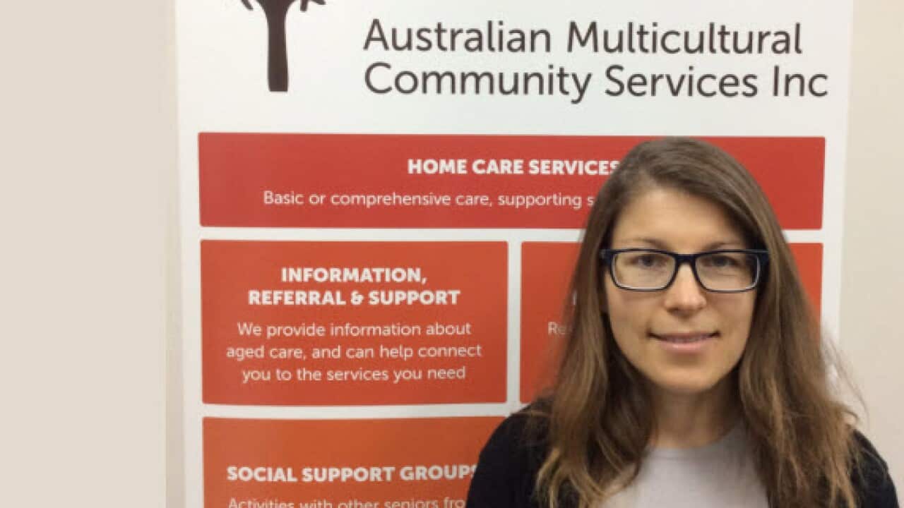 The AMSC Social Support and Respite Programs team leader Magdalena Biadala-Sahingoez