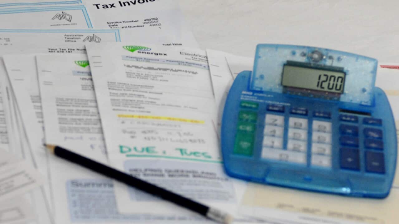 A stock image of bills