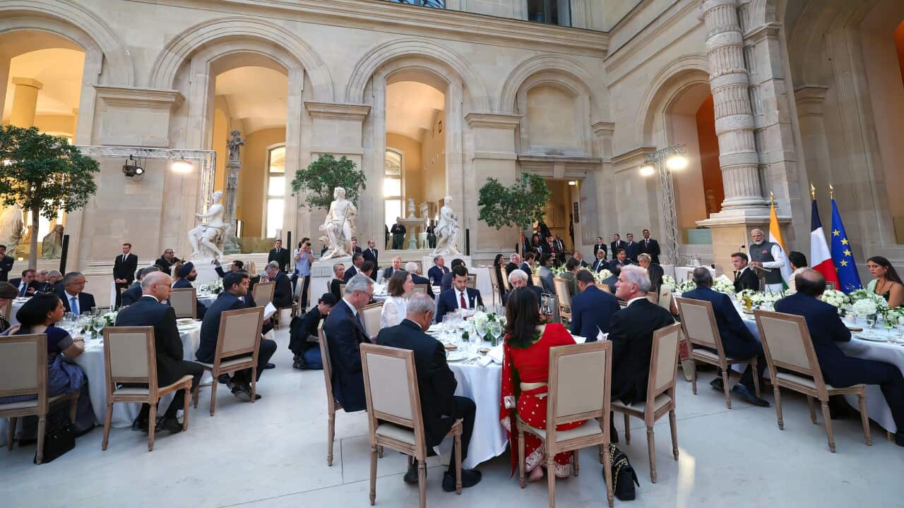 French President Receives Indian PM at Louvre Museum - Paris
