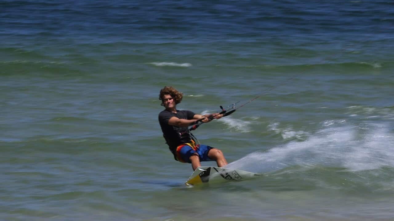 Kite surfing took off in Australia during the early 2000s.