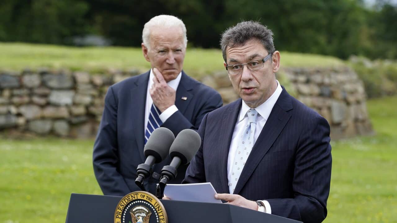 US President Joe Biden and Pfizer's Albert Bourla