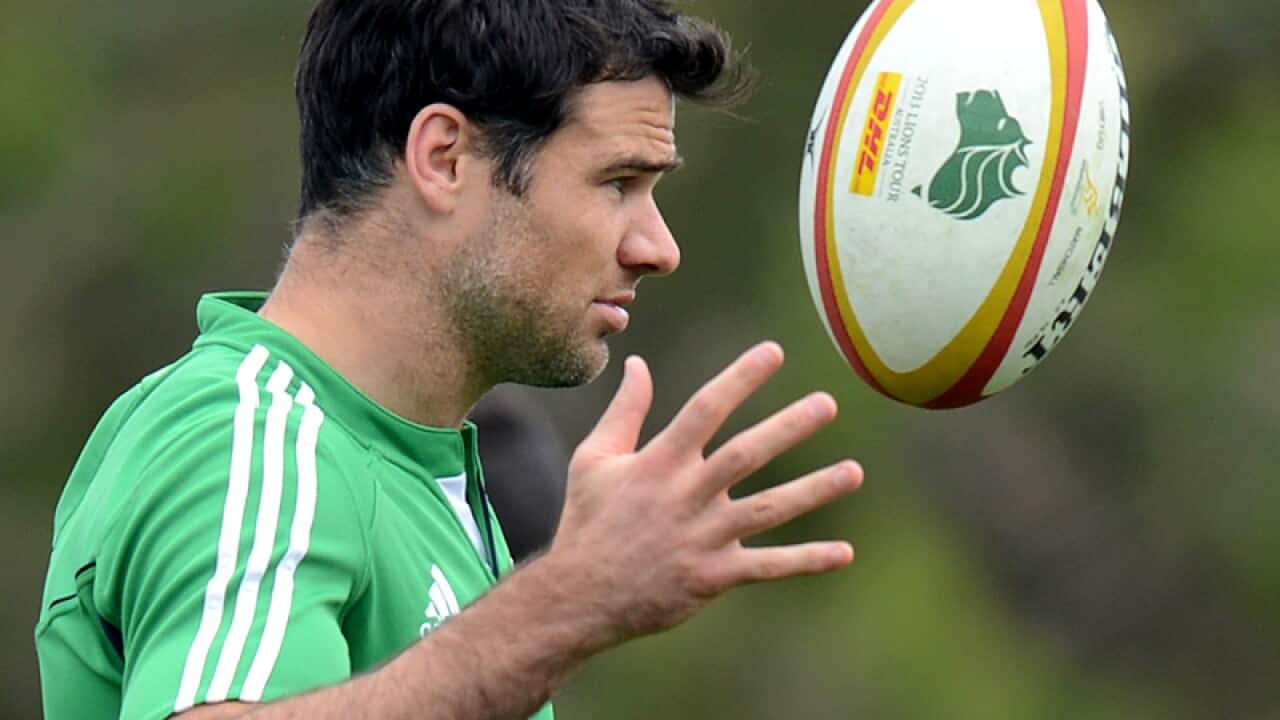 Welsh rugby halfback Mike Phillips