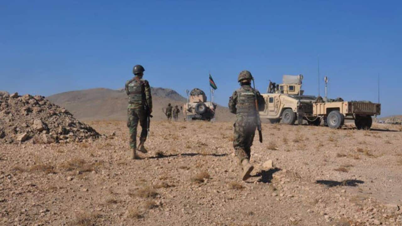 Afghan forces in action