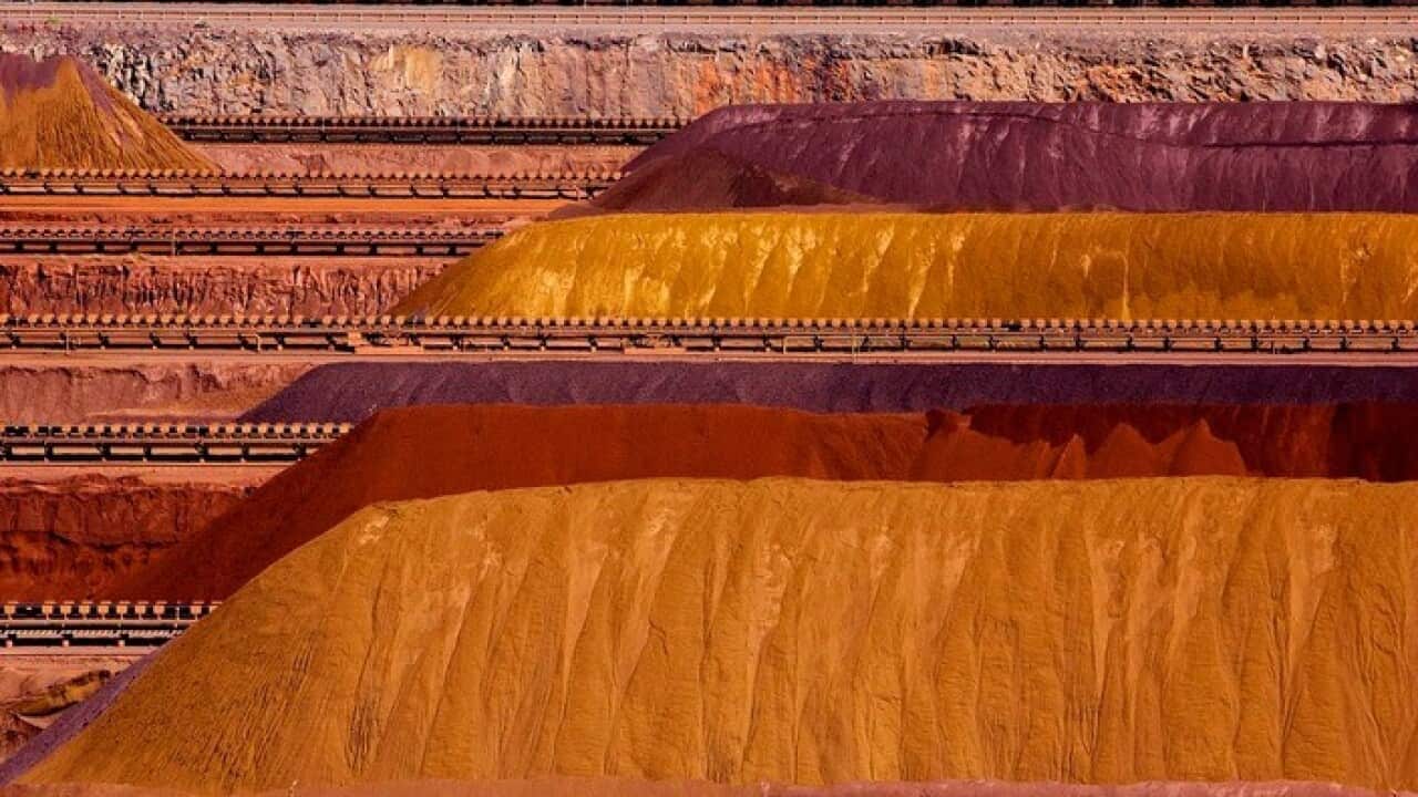 Iron Ore at a mining field in WA