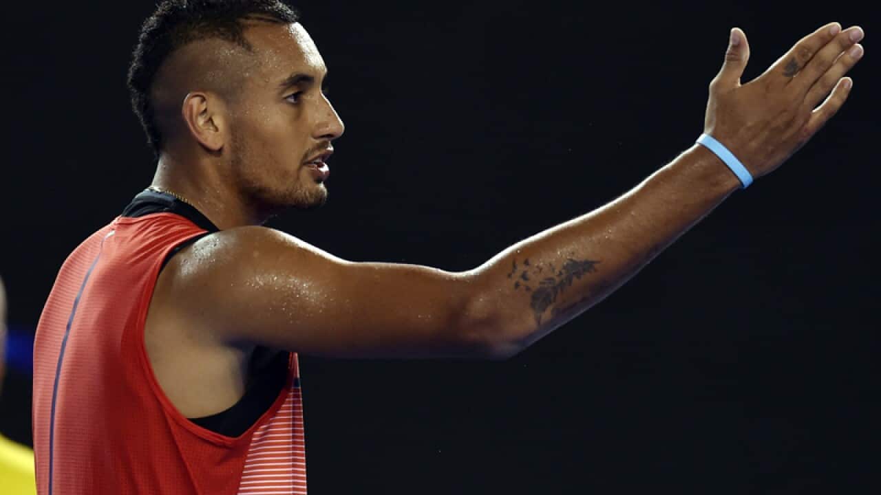 Australian tennis player Nick Kyrgios