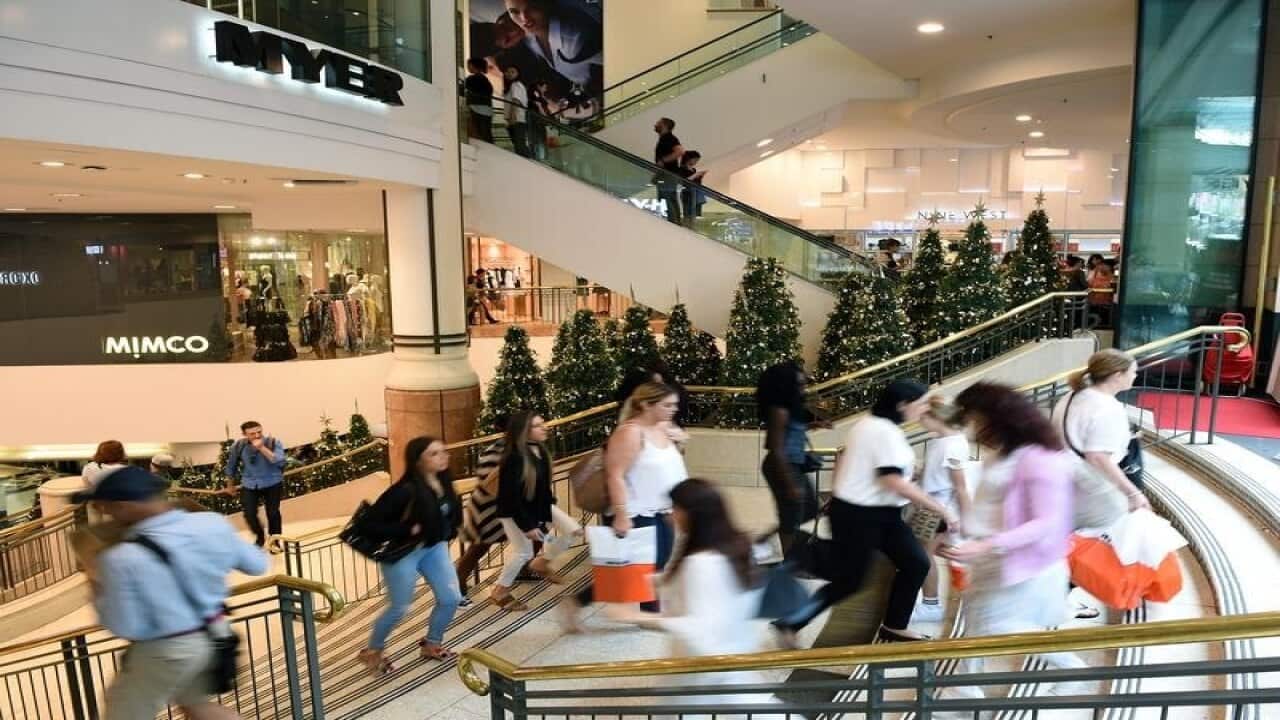 Shoppers in Sydney.