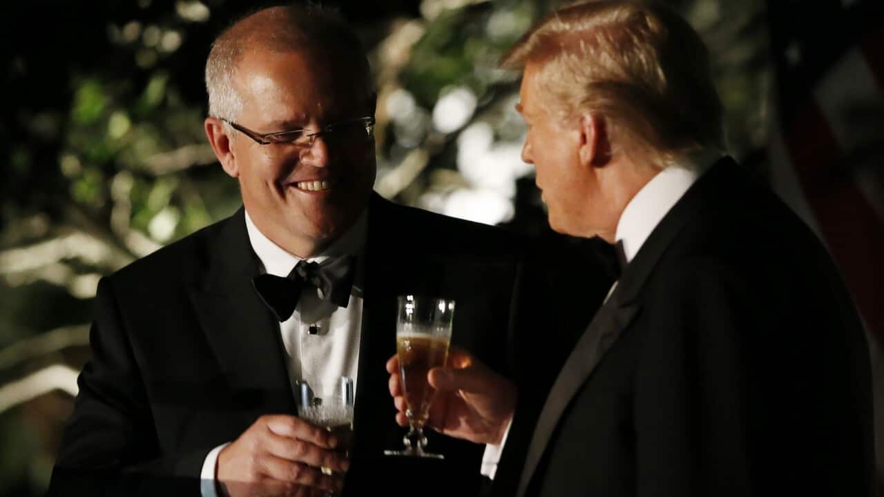 Scott Morrison and Donald Trump.