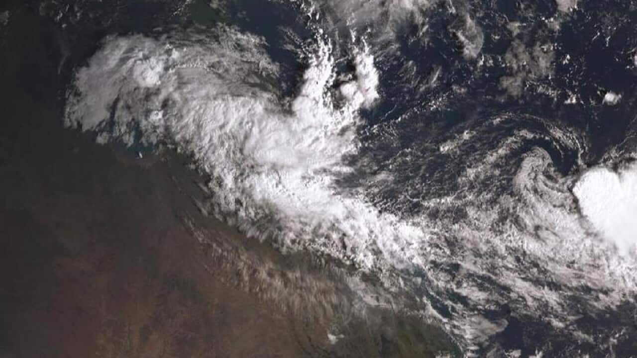 A supplied satellite picture Cyclone Owen.
