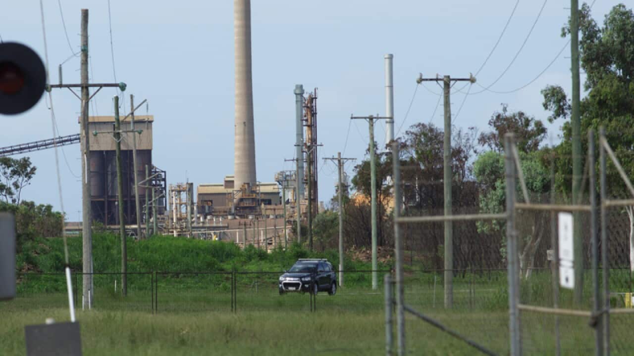 Queensland Nickel refinery at Yabulu (QNI) is seen near Townsville