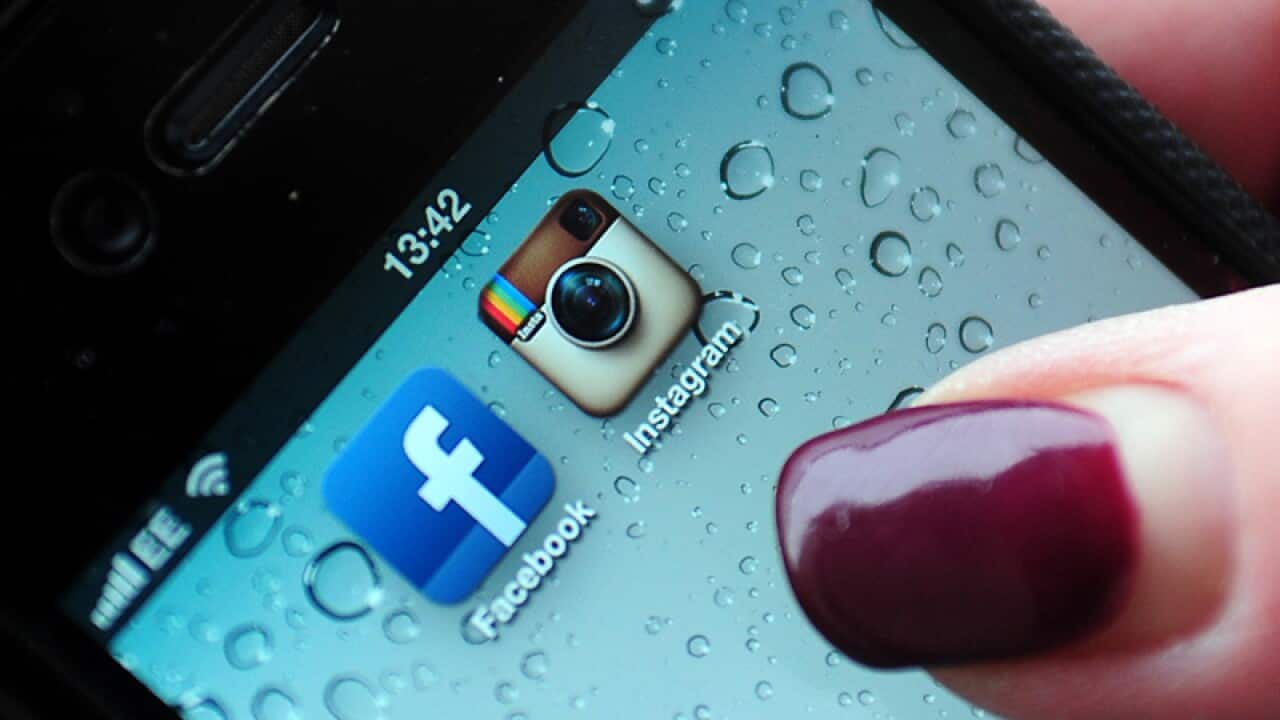 Instagram and Facebook logos