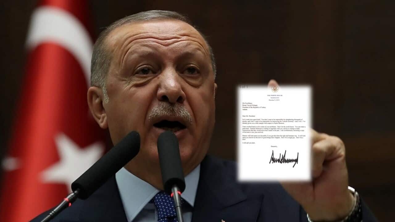 Turkey's President Recep Tayyip Erdogan was reportedly less than pleased with the US leader's correspondence.