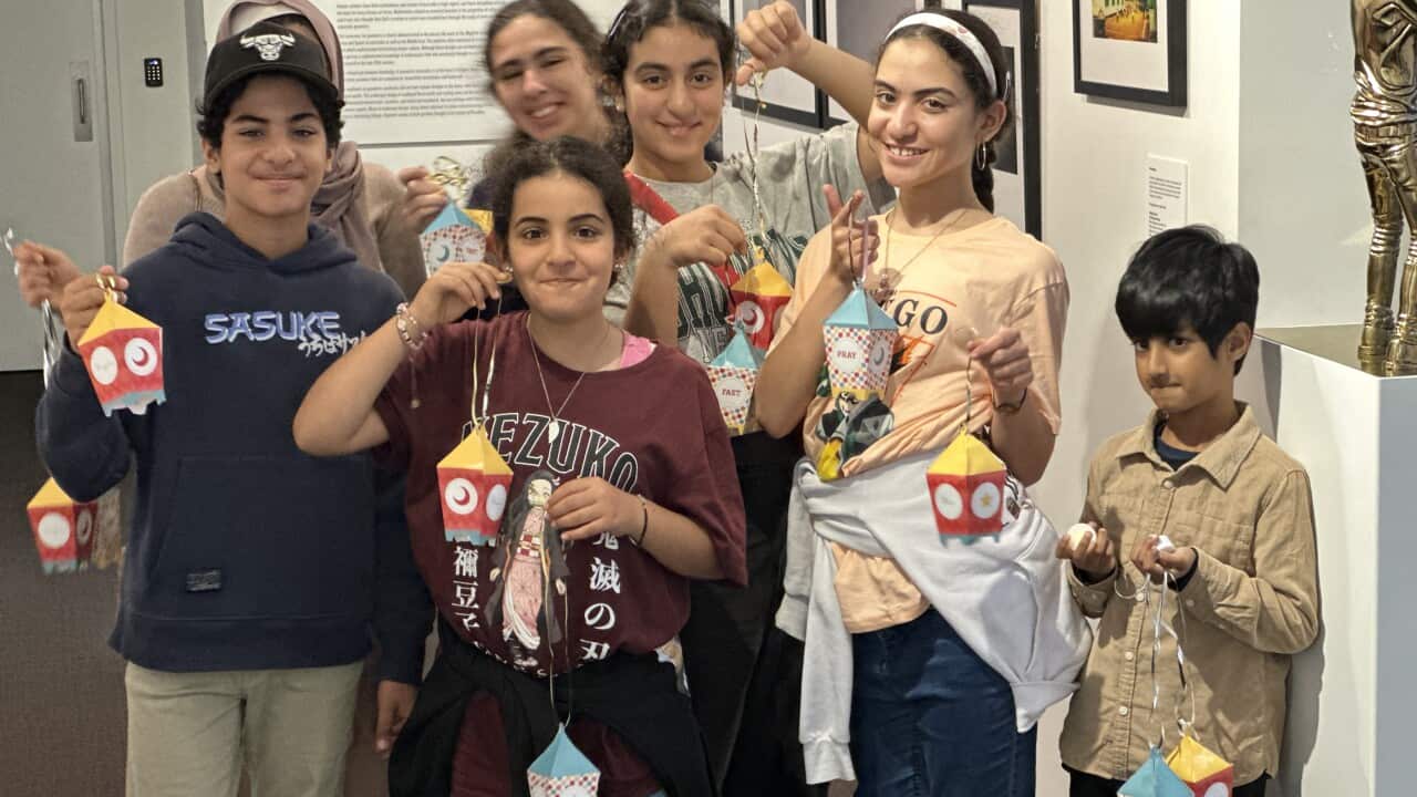 KIds showing there Lanterns