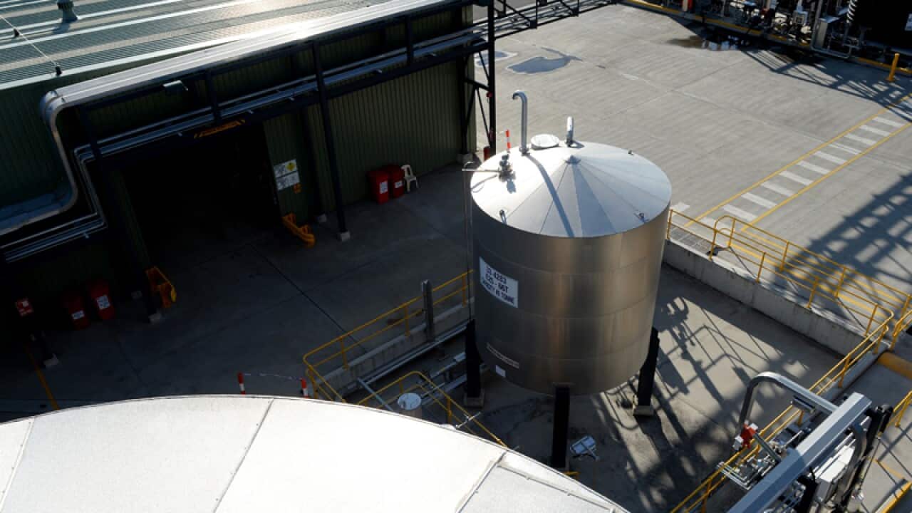 The Orica Ammonium Nitrate Emulsion plant facility at Kurri Kurri
