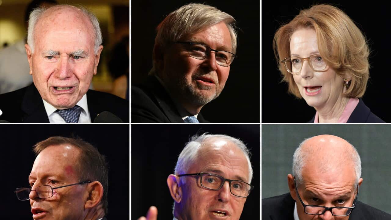 Six former Prime Ministers