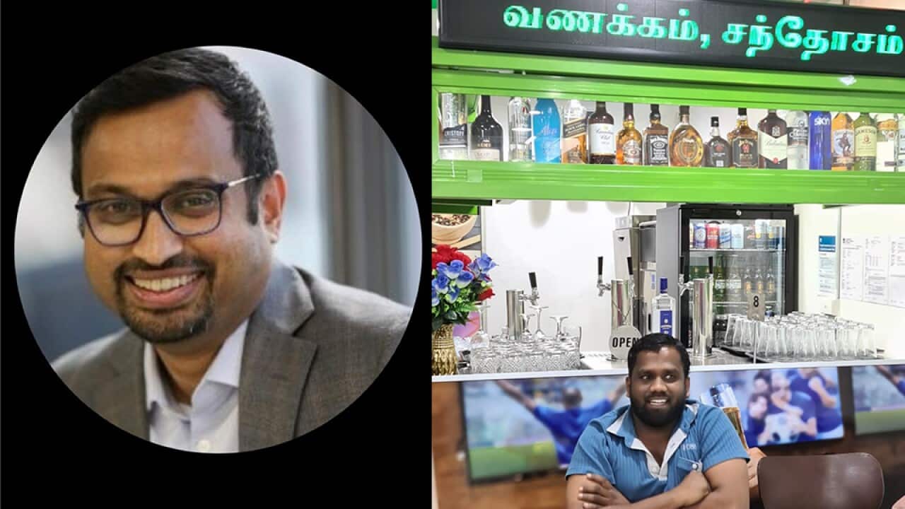 Left: Loga Chandrakumar; Right: Ramesan Vethaparanam