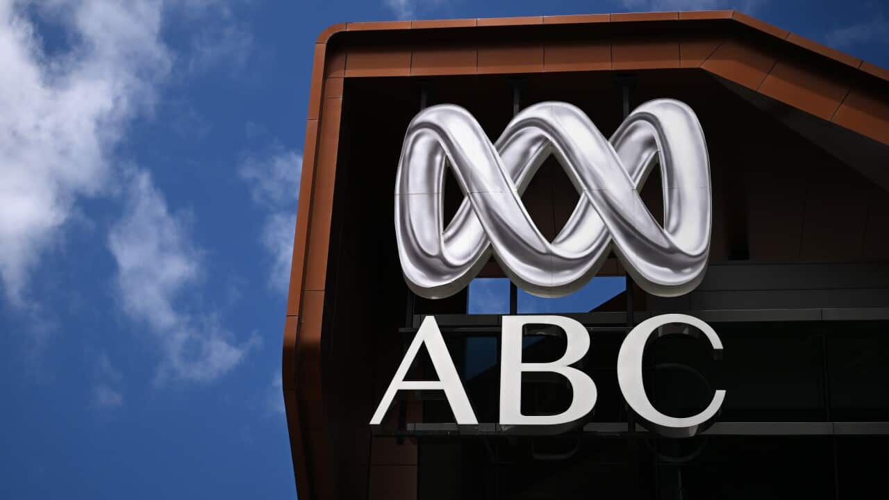 The ABC logo on a building.