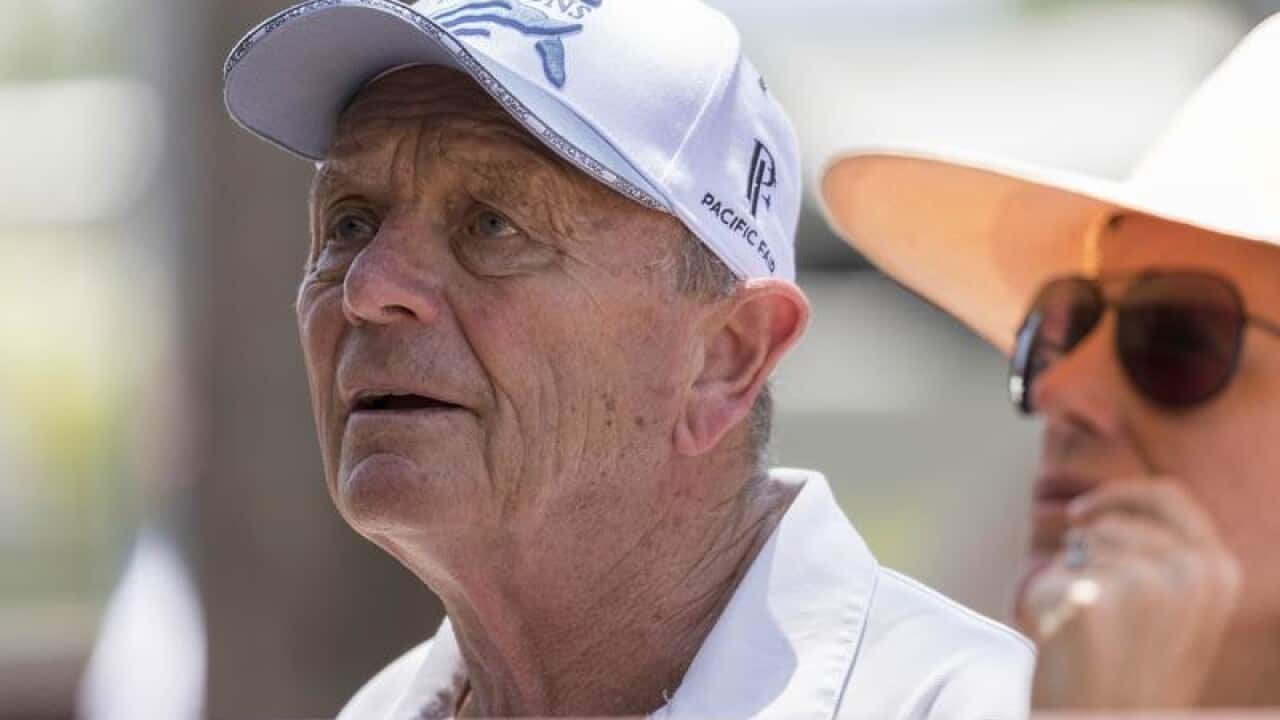 Gerry Harvey at the Magic Millions Yearling Sales.