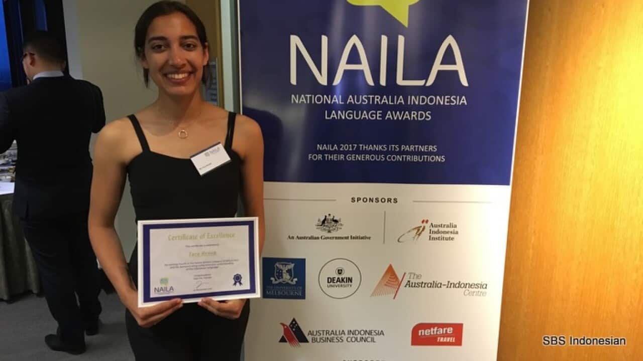 Tara Arnett at NAILA Awards night, Melb 10 Nov 2017