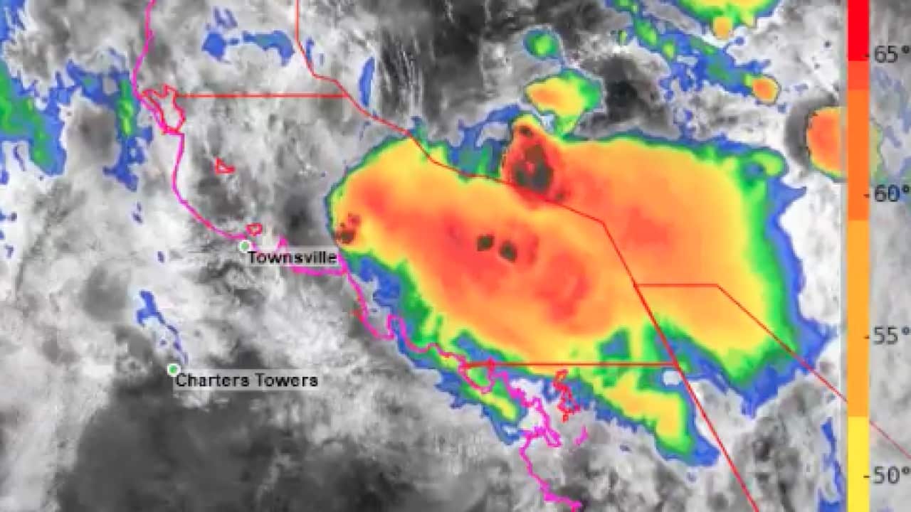 Ex-Tropical Cyclone Kimi has weakened into a tropical low.
