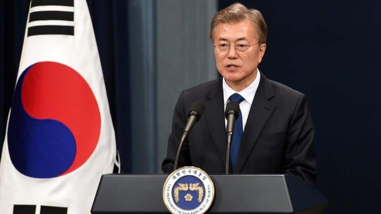 South Korean President Moon ramps up the pressure on the constitutional amendements.
