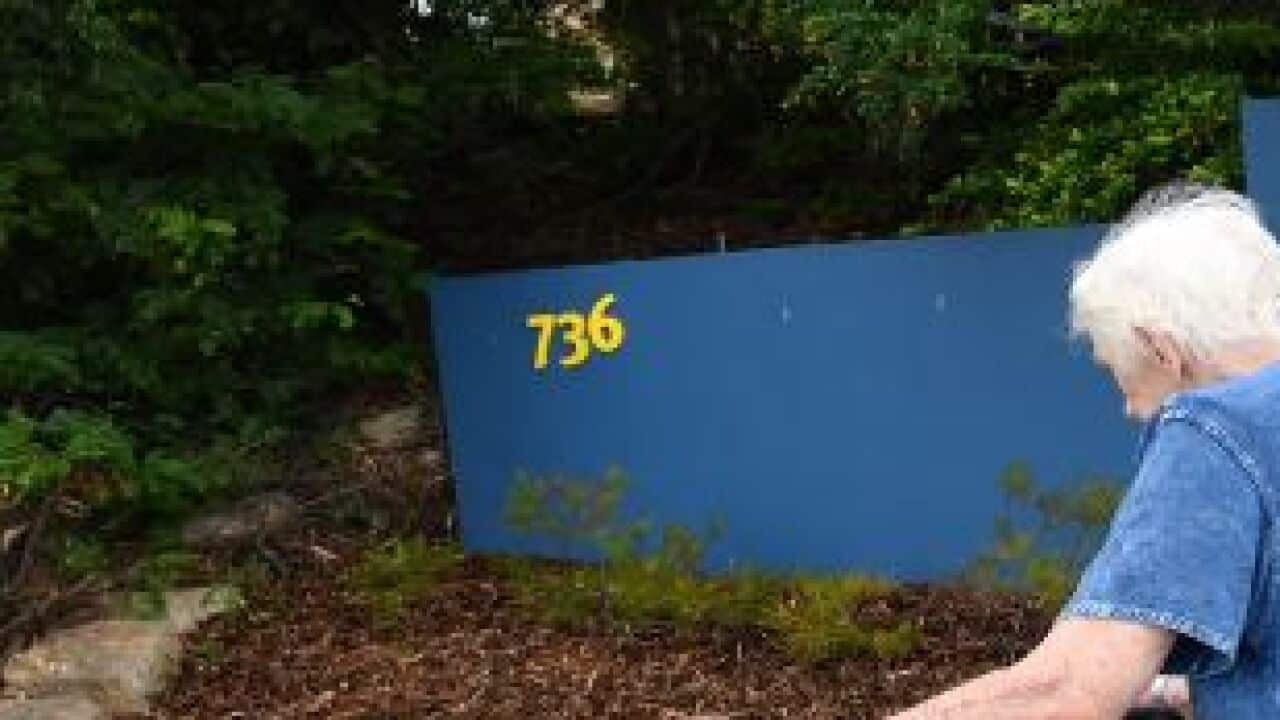 An elderly woman at a Brisbane nursing home