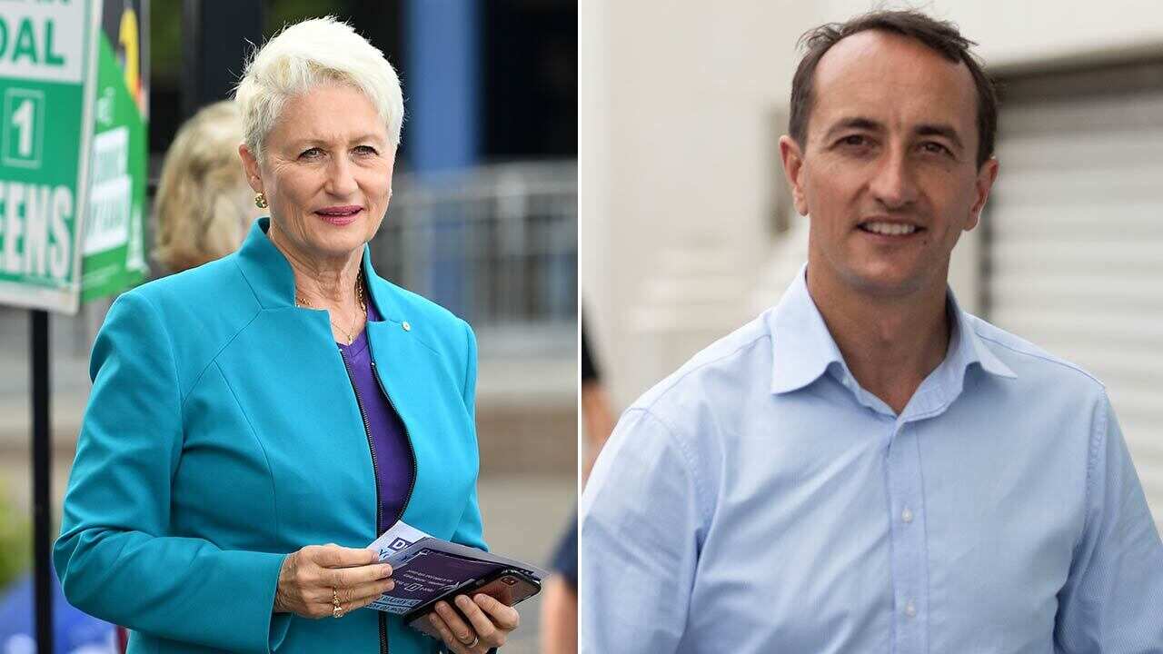 Kerryn Phelps (left) has beaten Dave Sharma (right) to take the seat of Wentworth.