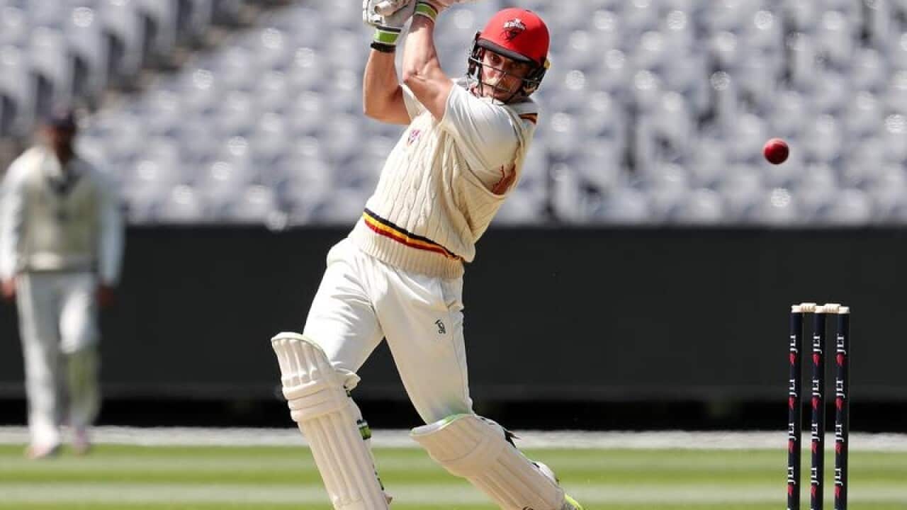 Jake Lehmann of South Australia batting