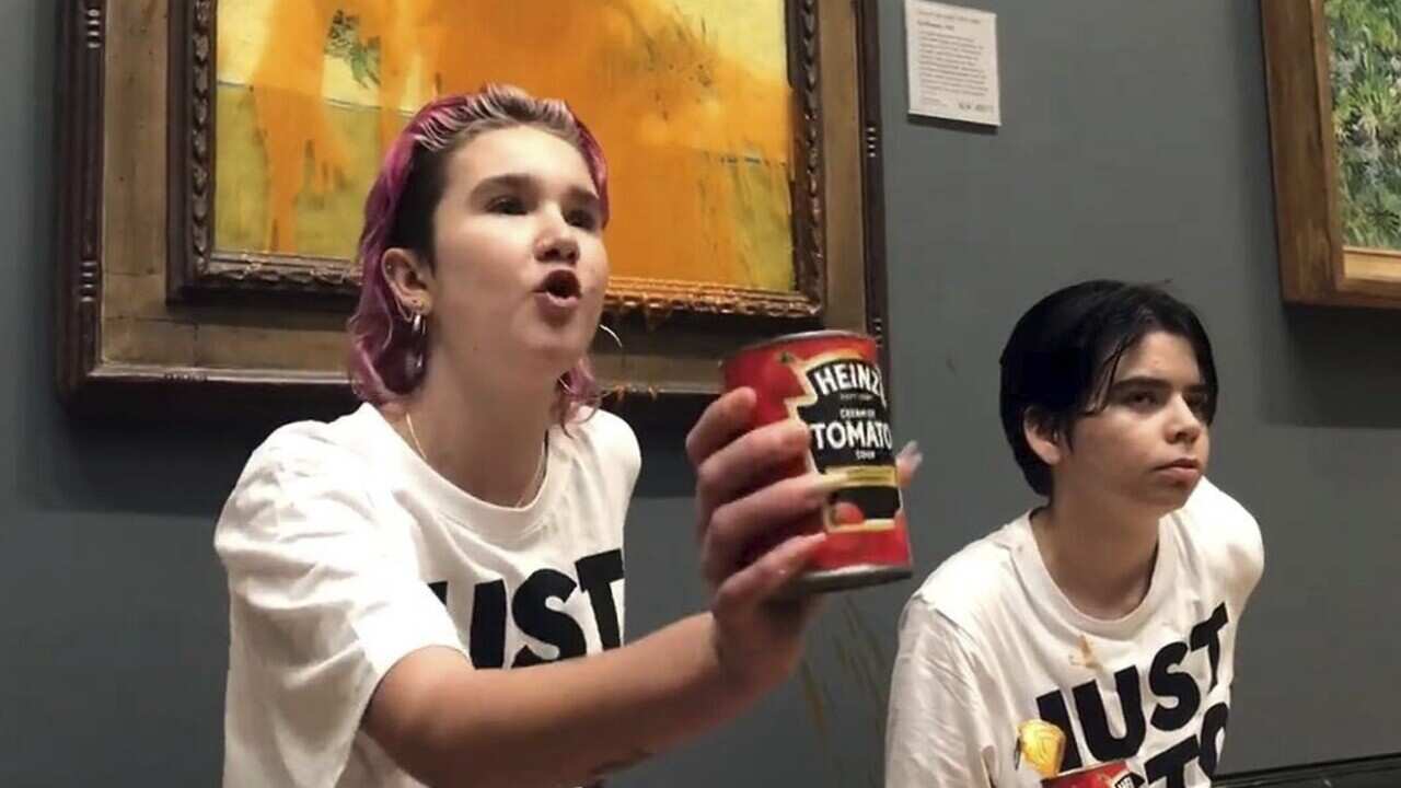 Britain Van Gogh Protest