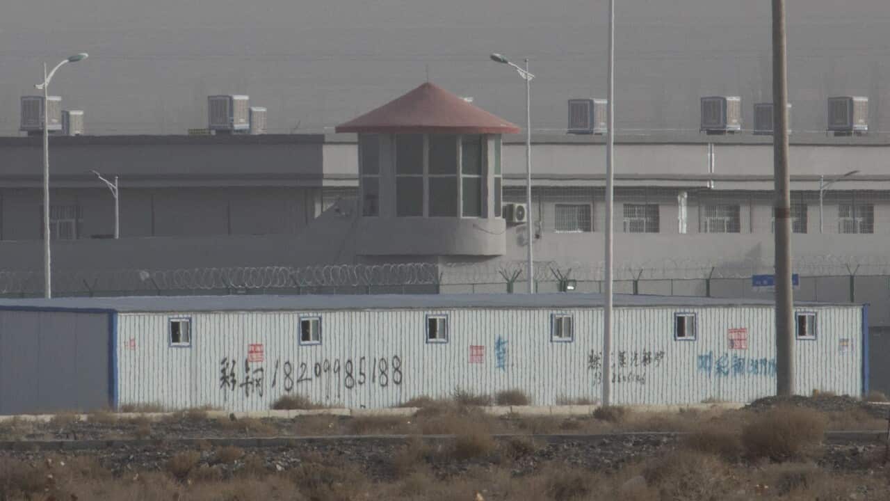 A facility in the Kunshan Industrial Park in Artux in western China's Xinjiang region where Uighurs are subject to forced labour, according to activists.